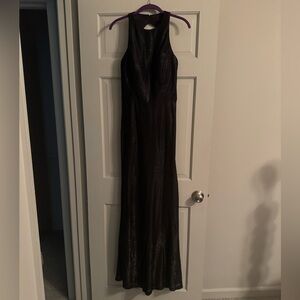 Hayley Paige navy long dress size 10xl NWT formal/black tie